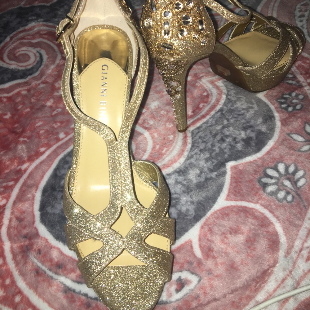 Gold heels